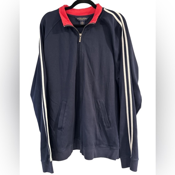 Brooks Brothers Warm Up Jacket Blue 2XL Excellent - Picture 1 of 3